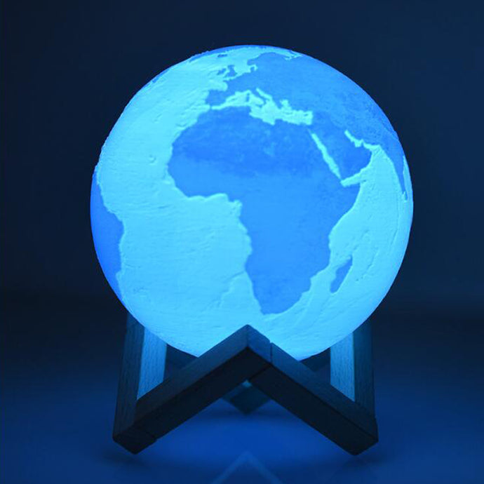 Colorful Planet Earth Lamp