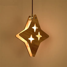 Load image into Gallery viewer, Wooden moon Chandelier