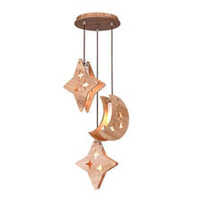 Load image into Gallery viewer, Wooden moon Chandelier